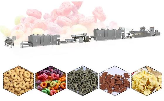 O PLC controlou a linha de produção expandida automática dos flocos de milho