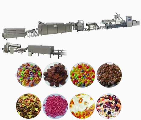 O milho lasca-se maquinaria/flocos de milho linha de produção alimentar do petisco
