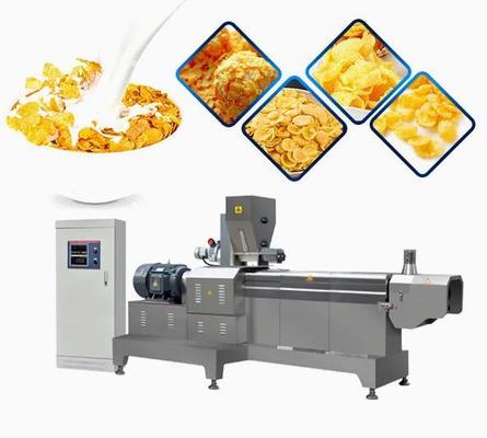 O milho lasca-se maquinaria/flocos de milho linha de produção alimentar do petisco