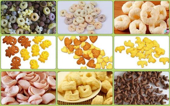 Linha de produção dos flocos de cereal e de milho de café da manhã/máquina da extrusora petisco do sopro