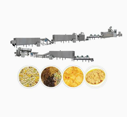 300 - linha de processamento dos flocos de milho 350kg/h, máquina da extrusora do petisco do sopro