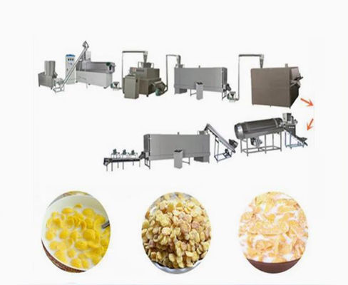 Alta linha de processamento de flocos de milho nutricional com sistema de controle de PLC