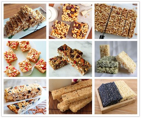 Barra de alta velocidade do cereal que faz a máquina para o corte da barra de Muesli, tempo do uso da longa vida