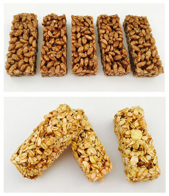 Tipo da linha de produção de aço inoxidável da máquina da barra do cereal/barra lisa DRC-75 do petisco