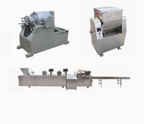 Barra automática do cereal que faz a máquina, petiscos que fabricam a máquina