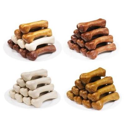 O couro cru pressionado desossa o animal de estimação que mastiga o osso que faz a tela de toque de Siemens da máquina