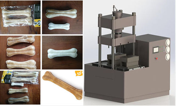 Petiscos do cão do couro cru que fabricam a máquina, máquina do fabricante do alimento para cães