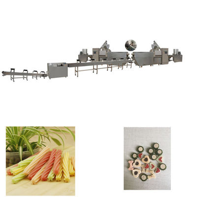 O cão de aço inoxidável da extrusora dos alimentos para animais de estimação trata/o processamento pastilha elástica do cão