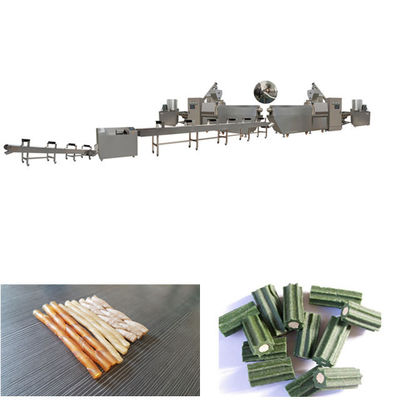 O cão de aço inoxidável da extrusora dos alimentos para animais de estimação trata/o processamento pastilha elástica do cão