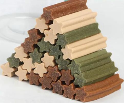 Linha de produção alimentar do petisco da pastilha elástica da extrusora do alimento para cães dos cuidados dentários dos Ss