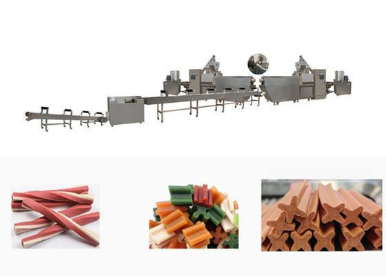 Extrusora de aço inoxidável do alimento para cães do produto comestível/mastigação da máquina do processo dos alimentos para animais de estimação