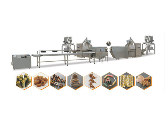 O animal de estimação trata/alimento para cães que faz a extrusora da máquina/alimento para cães com PLC & tela táctil