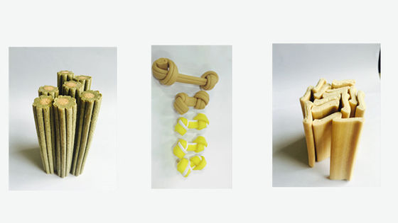 O animal de estimação trata/alimento para cães que faz a extrusora da máquina/alimento para cães com PLC & tela táctil