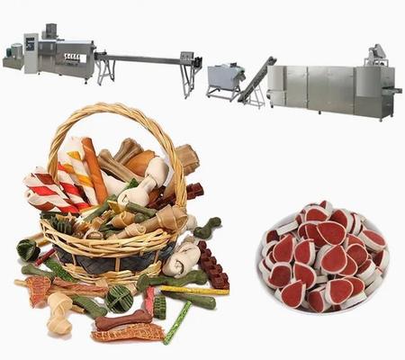 Equipamento de processamento inteiramente de aço inoxidável do alimento para cães dos petiscos do animal de estimação dos cuidados dentários