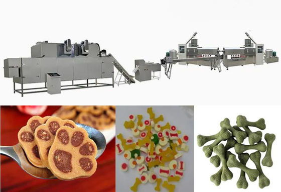 O CE ISO9001 certificou o alimento para cães que faz a máquina que mastiga a linha de processamento dos alimentos para animais de estimação