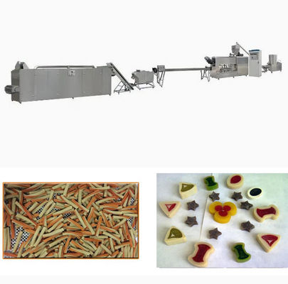 Linha contínua & automática da transformação de produtos alimentares da extrusora de único parafuso da extrusora do alimento para cães