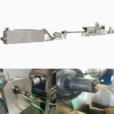 Máquina inteiramente de aço inoxidável da extrusora do alimento para cães da torção, máquina da extrusão do animal de estimação