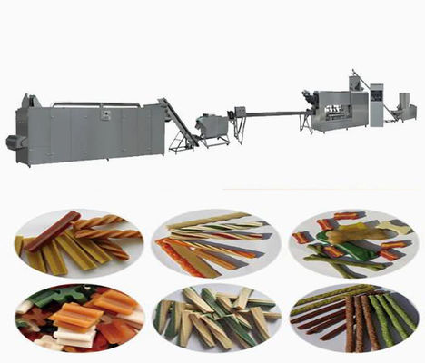 Máquina da extrusora dos petiscos do cão do bem-estar/linha de processamento, alimento para cães que faz a máquina