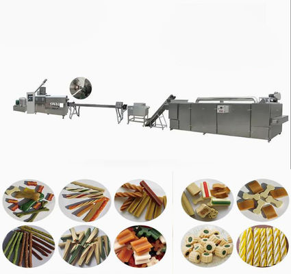 A torção automática trata o equipamento de fabricação do alimento de cão de estimação dos cuidados dentários