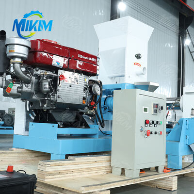 MIKIM Diesel Engine 20-50kg/h floating fish feed pellet making machine 5.5KW Customizable Voltage Motor Fish Feed Pellet Making Machine 