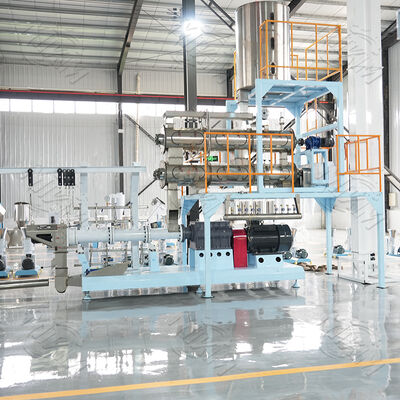 Extrusora Contínua e Automática de Alimentos para Animais de Estimação com Alimentação 380V/50Hz e Diâmetro de Rosca de 70-110 mm para Ração Flutuante para Peixes