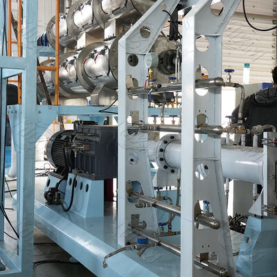 3-5ton/h Automática Floating Sinking Fish Feed Production Line Twin Screw Dog Food Extruder máquina de extrusão de pellets flutuantes para alimentação de peixes