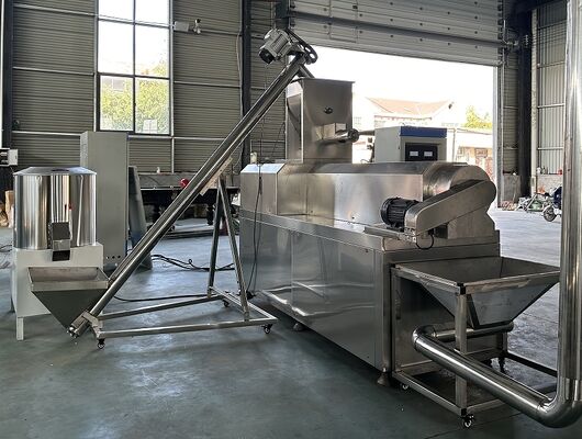 Nova Máquina Extrusora de Ração Flutuante para Peixes de Aço Inoxidável de Parafuso Duplo de 500-800kg/h para Processamento de Ração Aquática para Tanques de Peixes Autolimpeza Totalmente Automática