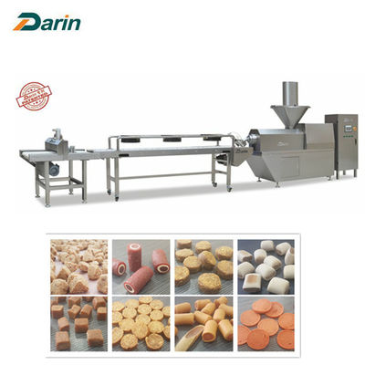 Linha de produção espasmódica frio dos alimentos para animais de estimação dos petiscos do animal de estimação da carne expulso