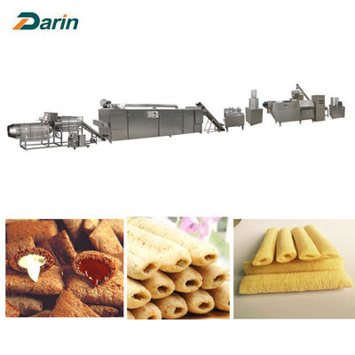 Linha de produção alimentar da extrusora do petisco do sopro do queijo SS304/milho/maquinaria