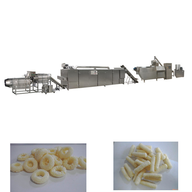 Máquina expulsando do alimento dobro automático do parafuso para petiscos do milho do cereal