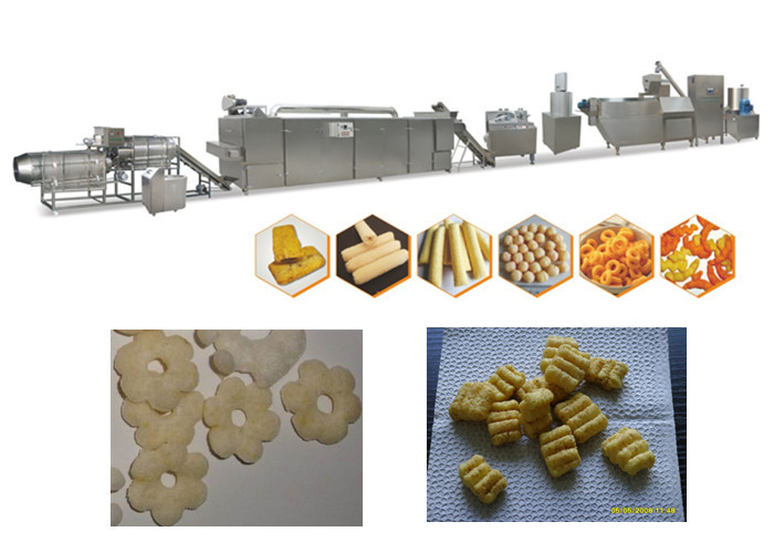 Máquina durável do petisco do sopro, petiscos do sopro do milho do alimento que fazem a linha CE passado