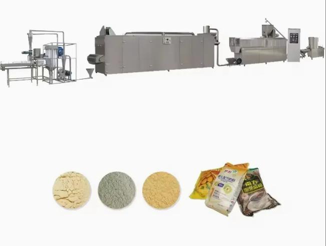 linha de processamento linha/máquina do pó da grão da nutrição da transformação de produtos alimentares do cereal do bebê do pó do arroz da nutrição