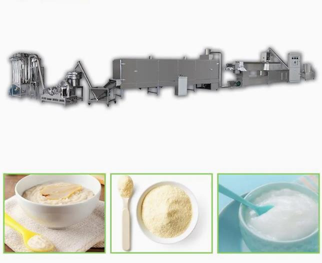 Máquina da extrusora do alimento do pó do arroz das grões da nutrição/linha de produção