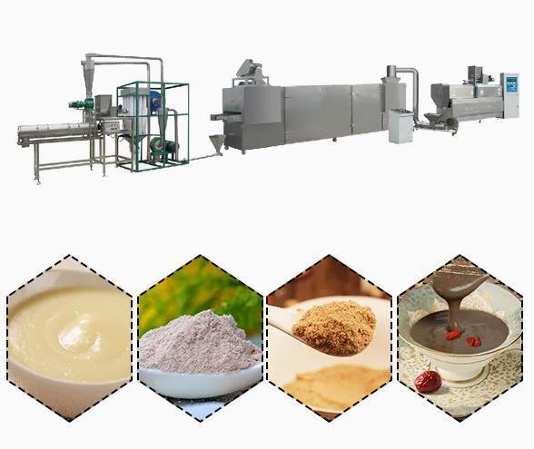 Máquina de extrusão de alimentos em pó de aço inoxidável para venda Extrusora de dois parafusos