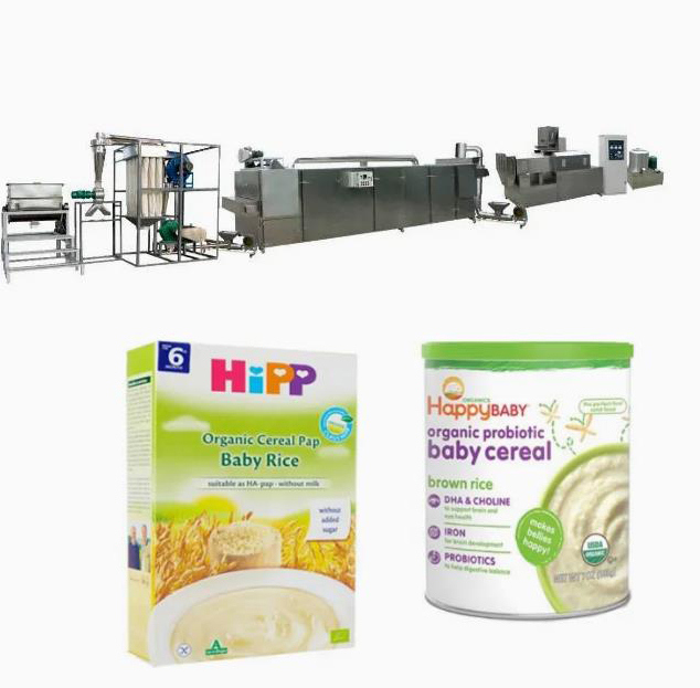 Farinha de arroz imediata do pó do comida para bebé que faz a máquina/linha de produção