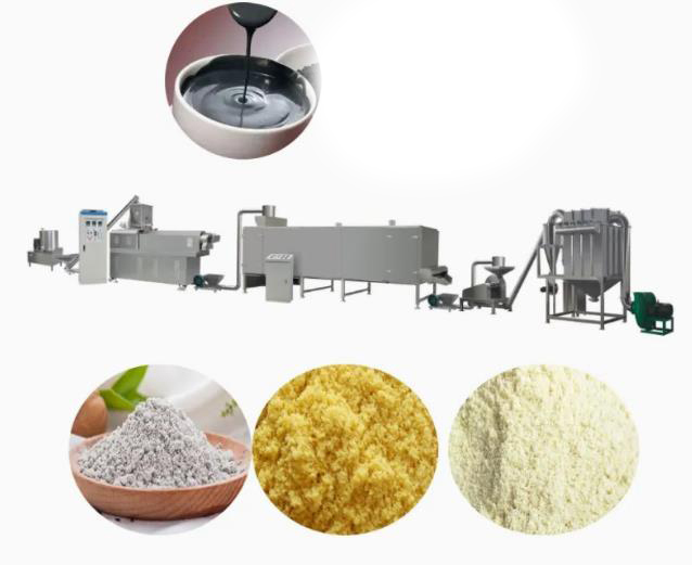 Linha de produção do pó do comida para bebé totalmente automático/extrusora nutritivas que faz a maquinaria com CE