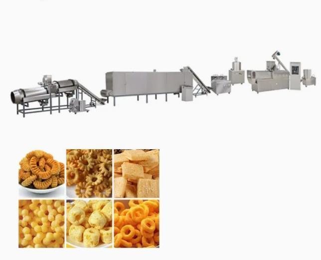 Linha de produção contínua e automática 3D da pelota do petisco com padrão do CE