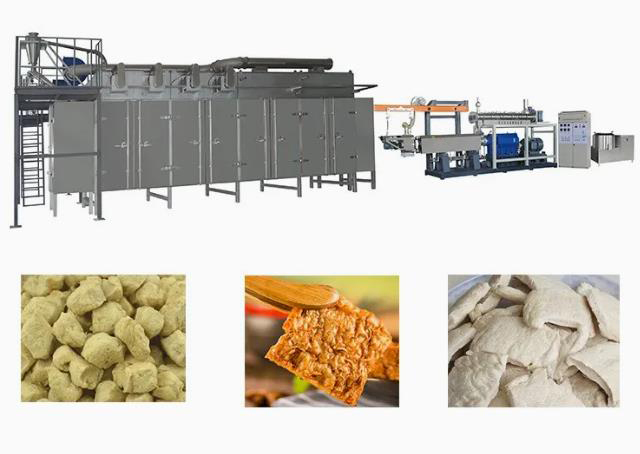 Máquina Extrusora Automática de Soja em Aço Inoxidável para Extrusão de Proteína Vegetal