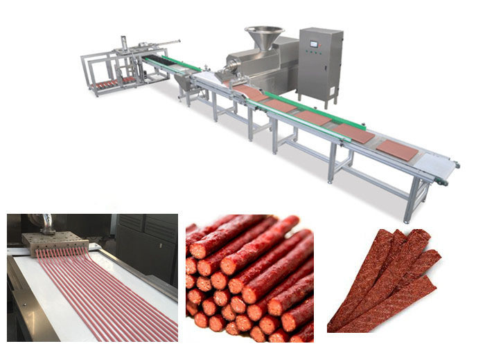 Linha de processamento Meaty automática completa trabalho dos alimentos para animais de estimação da tira da economia do produto comestível da reunião
