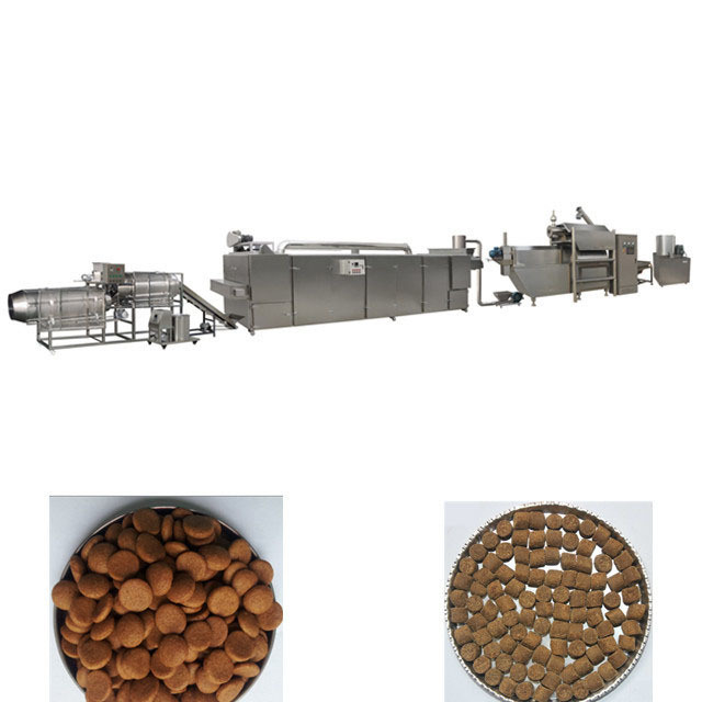 Linha de produção gêmea dos alimentos para animais de estimação da extrusora de parafuso, linha de processamento dos alimentos para animais de estimação