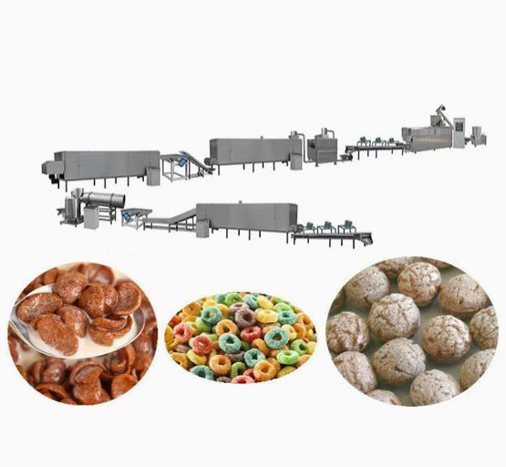 Linha de processamento totalmente automático dos flocos de milho do cereal de café da manhã/factura da máquina