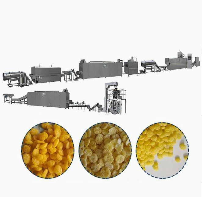 Linha de processamento totalmente automático dos flocos de milho, máquina do fabricante do petisco