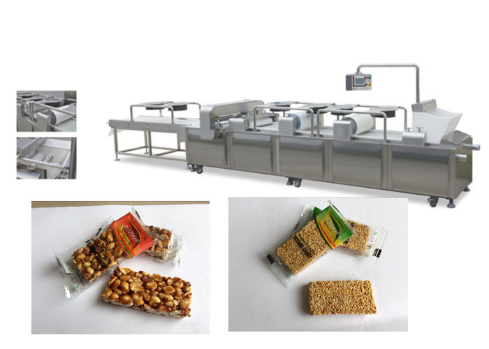 Barra de alta velocidade do cereal que faz a máquina para o corte da barra de Muesli, tempo do uso da longa vida
