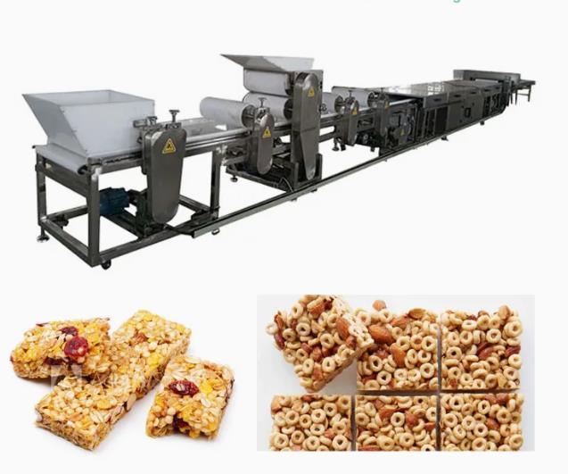 Produto comestível 150mm 80pcs/Min Granola Bar Making Machine
