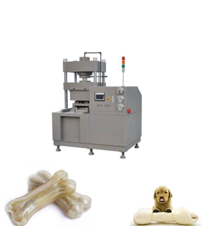 Animal de estimação da maquinaria de alimentos para animais de estimação que mastiga o osso com couro, pele de porco ou pele de carneiro como o material