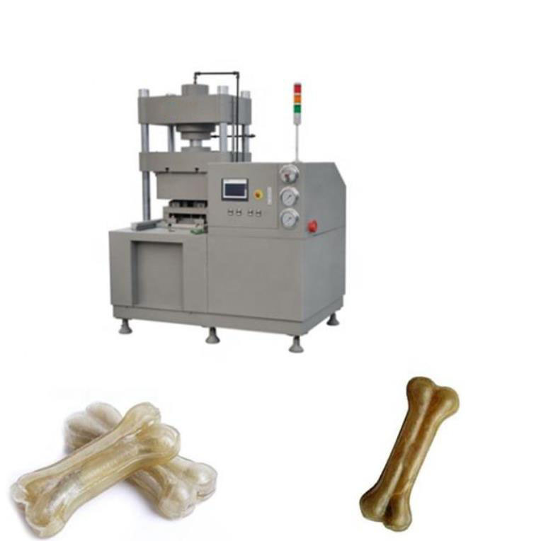 Osso de cão do fabricante dos alimentos para animais de estimação que faz máquina o couro cru perseguir o processamento das mastigações