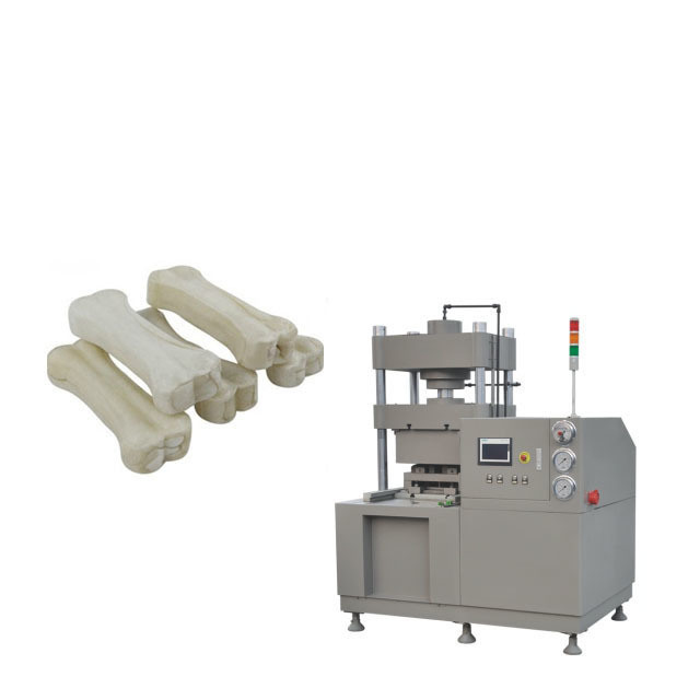 o tipo hidráulico cão de 208V 60HZ 3Phase do couro cru mastiga o osso de cão que faz a máquina de pressão da máquina