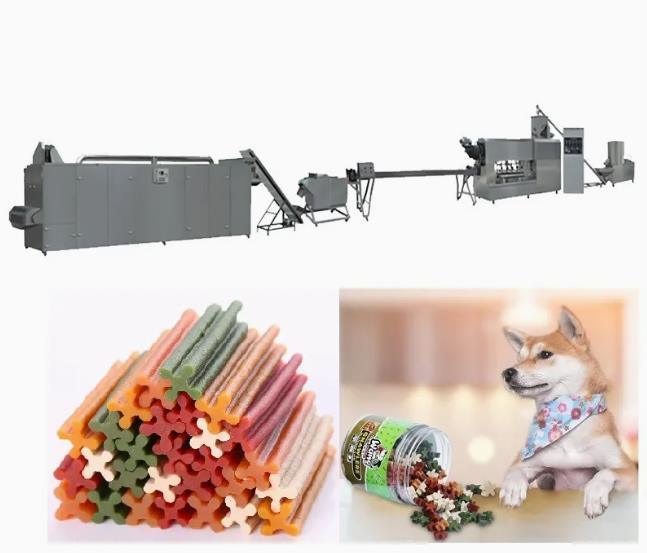 Máquina de extrusão de alimentos para animais de estimação / linha de processamento de alimentos para animais de estimação