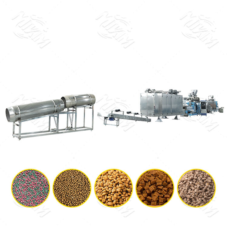 Floating Fish Feed Extrusion Machinery Twin Screw Fish Food Pellet Make Extruder