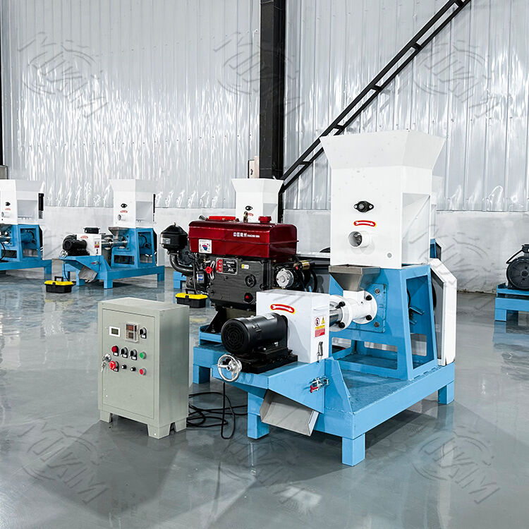 MIKIM Diesel Fish Feed Pellet Extruder Machine: Powerful + Low Fuel Consumption, Cuts Fish Feed Pellet Production Costs in Half